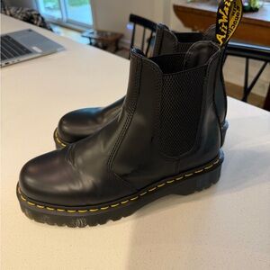 Dr. Martens Black Leather Ankle Chelsea boots